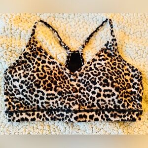 ZYIA Leopard Print Adjustable Mesh Bra